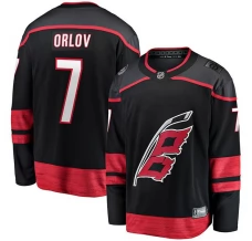 Miesten Carolina Hurricanes Dmitry Orlov 7 Pelipaita Musta Breakaway Koti
