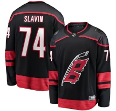 Miesten Carolina Hurricanes Jaccob Slavin 74 Pelipaita Musta Breakaway Koti