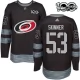 Miesten Carolina Hurricanes Jeff Skinner 53 Pelipaita 1917-2017 100th Anniversary Patch Musta Authentic