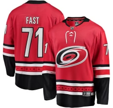 Miesten Carolina Hurricanes Jesper Fast 71 Pelipaita Punainen Breakaway Vaihtoehtoinen