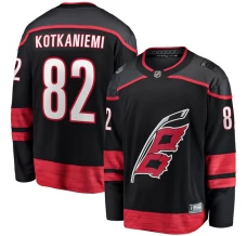 Miesten Carolina Hurricanes Jesperi Kotkaniemi 82 Pelipaita Musta Breakaway Koti