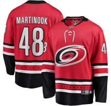 Miesten Carolina Hurricanes Jordan Martinook 48 Pelipaita Punainen Breakaway Vaihtoehtoinen