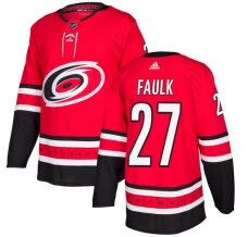 Miesten Carolina Hurricanes Justin Faulk 27 Pelipaita Punainen Authentic