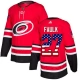 Miesten Carolina Hurricanes Justin Faulk 27 Pelipaita USA Flag Fashion Punainen Authentic