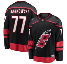 Miesten Carolina Hurricanes Mark Jankowski 77 Pelipaita Musta Breakaway Koti