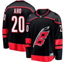 Miesten Carolina Hurricanes Sebastian Aho 20 Pelipaita Musta Breakaway Koti