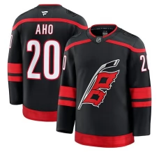Miesten Carolina Hurricanes Sebastian Aho 20 Pelipaita Musta Premium Koti