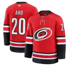 Miesten Carolina Hurricanes Sebastian Aho 20 Pelipaita Punainen Premium Vaihtoehtoinen