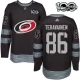 Miesten Carolina Hurricanes Teuvo Teravainen 86 Pelipaita 1917-2017 100th Anniversary Patch Musta Authentic