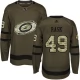 Miesten Carolina Hurricanes Victor Rask 49 Pelipaita Camo Green Authentic