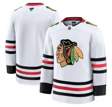 Miesten Chicago Blackhawks Blank Pelipaita Valkoinen Premium Vieras