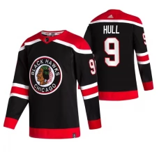 Miesten Chicago Blackhawks Bobby Hull 9 Pelipaita 2020-21 Reverse Retro Harmaa Authentic