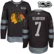 Miesten Chicago Blackhawks Brent Seabrook 7 Pelipaita 1917-2017 100th Anniversary Patch Musta Authentic