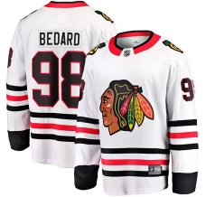 Miesten Chicago Blackhawks Connor Bedard 98 Pelipaita Valkoinen Premier Breakaway Vieras