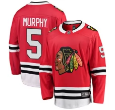Miesten Chicago Blackhawks Connor Murphy 5 Pelipaita Punainen Breakaway Koti