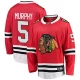 Miesten Chicago Blackhawks Connor Murphy 5 Pelipaita Punainen Breakaway Koti