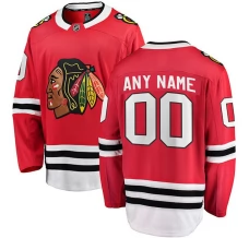 Miesten Chicago Blackhawks Custom Pelipaita Punainen Breakaway Koti