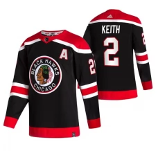 Miesten Chicago Blackhawks Duncan Keith 2 Pelipaita 2020-21 Reverse Retro Harmaa Authentic