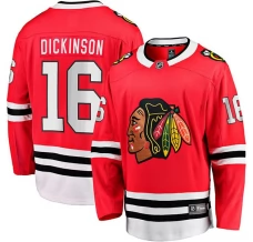 Miesten Chicago Blackhawks Jason Dickinson 16 Pelipaita Punainen Breakaway Koti