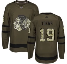 Miesten Chicago Blackhawks Jonathan Toews 19 Pelipaita Camo Green Authentic
