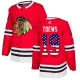 Miesten Chicago Blackhawks Jonathan Toews 19 Pelipaita USA Flag Fashion Punainen Authentic