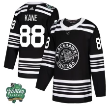 Miesten Chicago Blackhawks Patrick Kane 88 Pelipaita 2019 Winter Classic Patch Musta Authentic