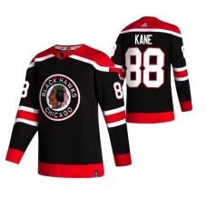 Miesten Chicago Blackhawks Patrick Kane 88 Pelipaita 2020-21 Reverse Retro Harmaa Authentic
