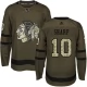 Miesten Chicago Blackhawks Patrick Sharp 10 Pelipaita Camo Green Authentic