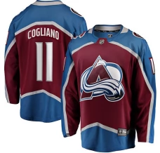 Miesten Colorado Avalanche Andrew Cogliano 11 Pelipaita Burgundy Breakaway Koti