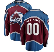 Miesten Colorado Avalanche Custom Pelipaita Burgundy Breakaway Koti