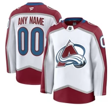 Miesten Colorado Avalanche Custom Pelipaita Valkoinen Premium Vieras