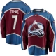 Miesten Colorado Avalanche Devon Toews 7 Pelipaita Burgundy Breakaway Koti