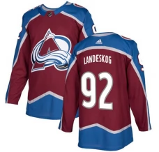 Miesten Colorado Avalanche Gabriel Landeskog 92 Pelipaita Burgundy Authentic