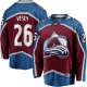 Miesten Colorado Avalanche Jimmy Vesey 26 Pelipaita Burgundy Breakaway Koti