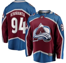 Miesten Colorado Avalanche Joel Kiviranta 94 Pelipaita Burgundy Premier Breakaway Koti