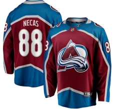 Miesten Colorado Avalanche Martin Necas 88 Pelipaita Burgundy Breakaway Koti