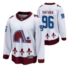 Miesten Colorado Avalanche Mikko Rantanen 96 Pelipaita 2020-21 Reverse Retro Valkoinen Authentic