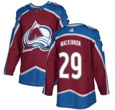 Miesten Colorado Avalanche Nathan MacKinnon 29 Pelipaita Burgundy Authentic