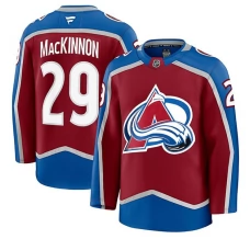 Miesten Colorado Avalanche Nathan MacKinnon 29 Pelipaita Burgundy Premium Koti