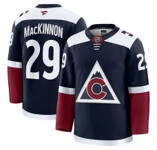 Miesten Colorado Avalanche Nathan MacKinnon 29 Pelipaita Navy Premium Vaihtoehtoinen