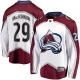 Miesten Colorado Avalanche Nathan MacKinnon 29 Pelipaita Valkoinen Breakaway Vieras