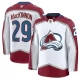 Miesten Colorado Avalanche Nathan MacKinnon 29 Pelipaita Valkoinen Premium Vieras