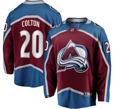 Miesten Colorado Avalanche Ross Colton 20 Pelipaita Burgundy Breakaway Koti