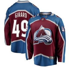 Miesten Colorado Avalanche Samuel Girard 49 Pelipaita Burgundy Breakaway Koti