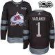 Miesten Colorado Avalanche Semyon Varlamov 1 Pelipaita 1917-2017 100th Anniversary Patch Musta Authentic