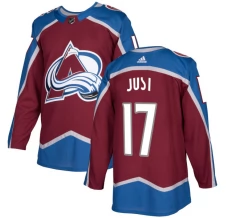 Miesten Colorado Avalanche Tyson Jost 17 Pelipaita Burgundy Authentic