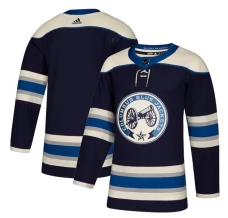 Miesten Columbus Blue Jackets Blank Pelipaita 2018-19 Navy Authentic