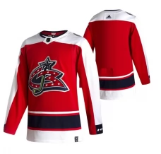 Miesten Columbus Blue Jackets Blank Pelipaita 2020-21 Reverse Retro Punainen Authentic