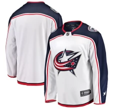 Miesten Columbus Blue Jackets Blank Pelipaita Valkoinen Breakaway Vieras