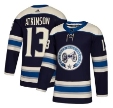 Miesten Columbus Blue Jackets Cam Atkinson 13 Pelipaita 2018-19 Navy Authentic